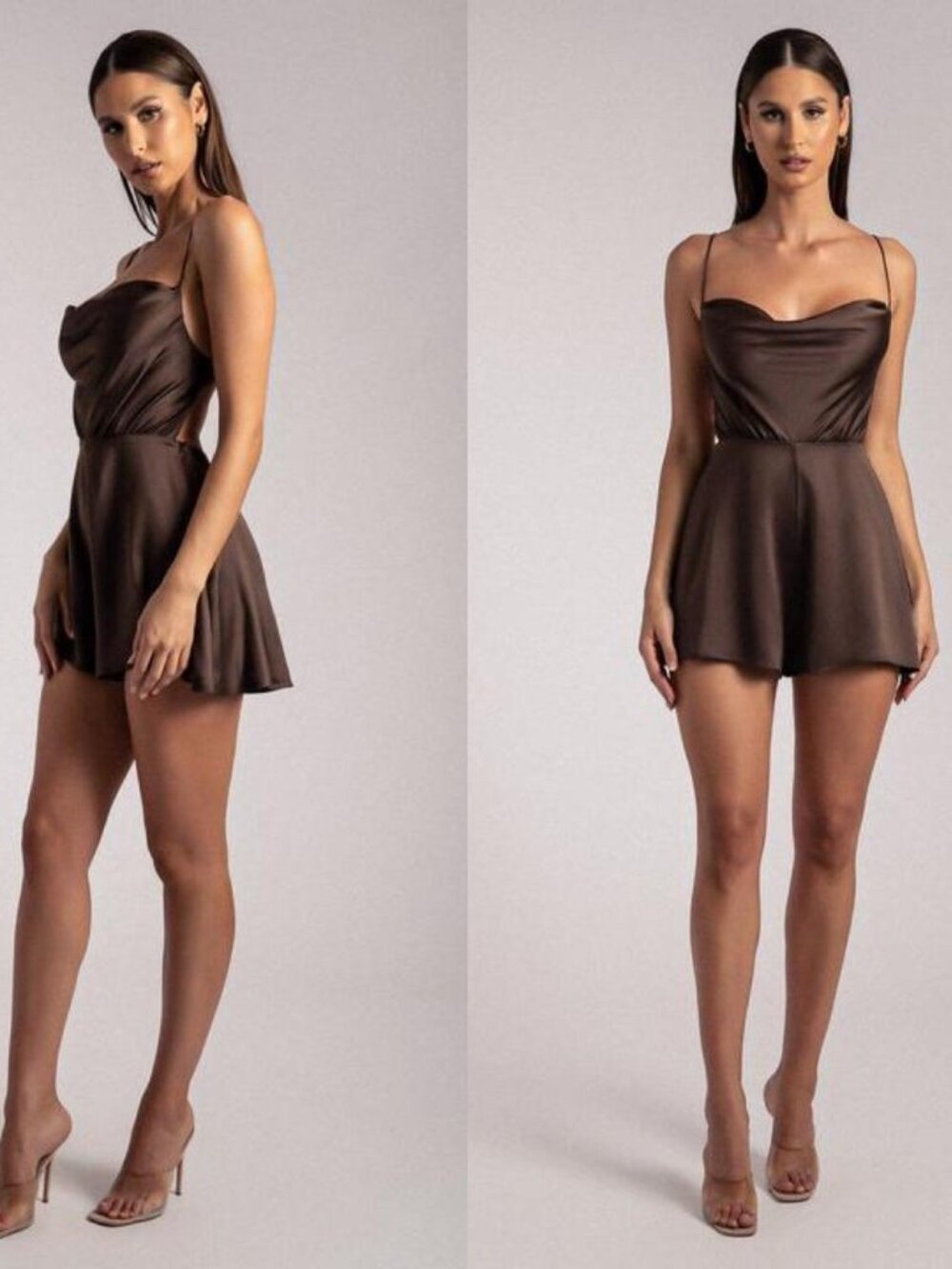 Meshki Kelsey Cowl Neck Playsuit